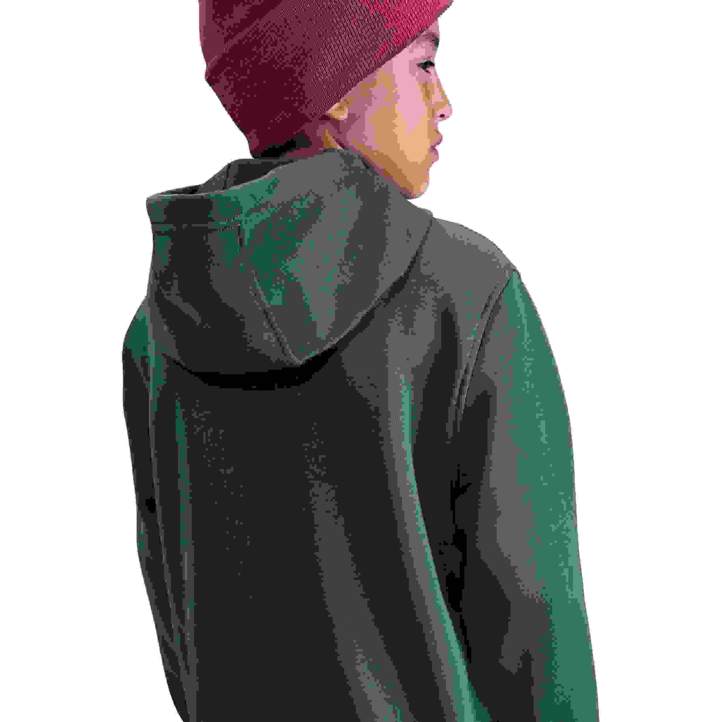Nike Sportswear Club Fleece Full-Zip Big Kids' Green Hooded Jacket